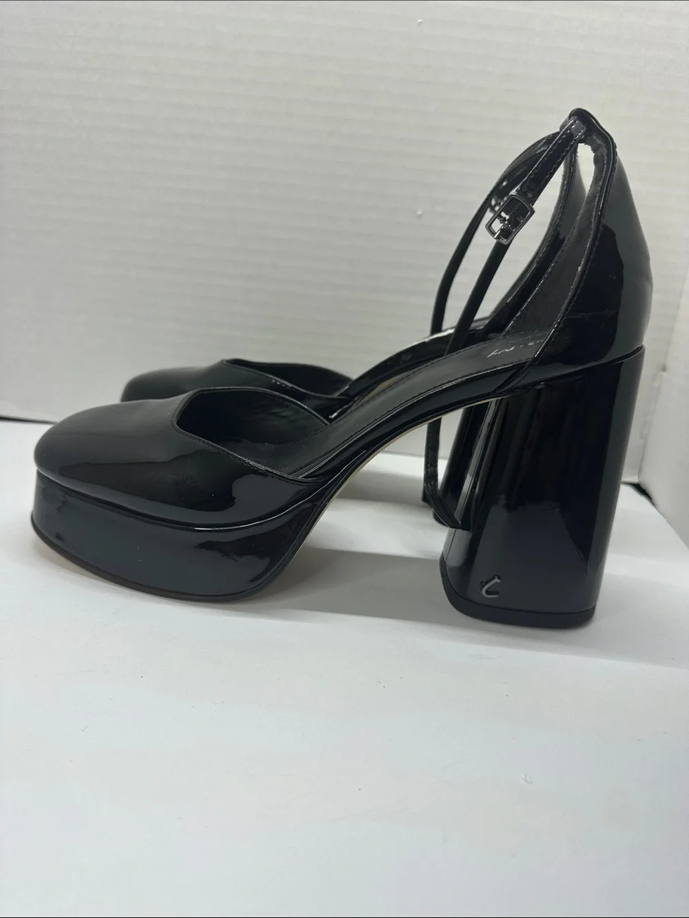 Circus NY by Sam Edelman Rosa Black Patent Platform Heels Size 10